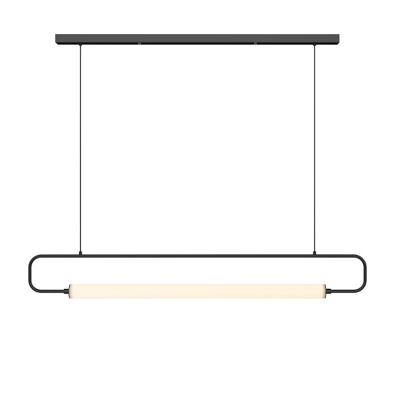 Minimalist Black/Gold LED Bar Pendant: Contemporary Style for Bars, Kitchens & Dining