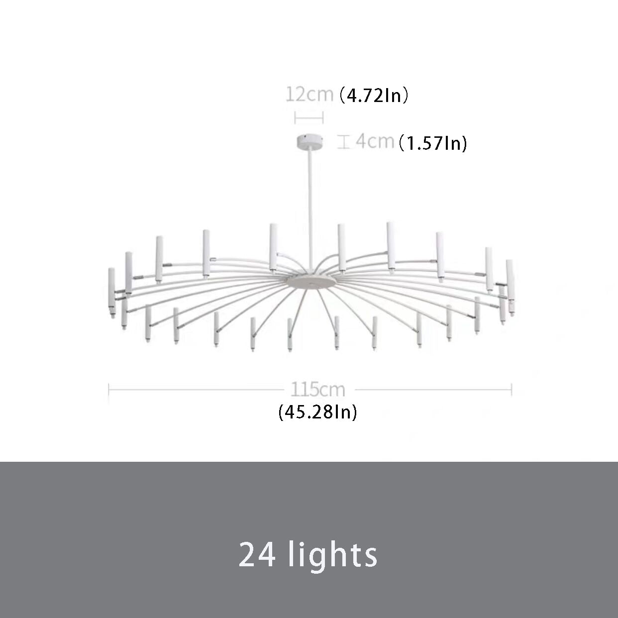 Sleek Adjustable Metal LED Chandelier with Tri-Mode Dimming