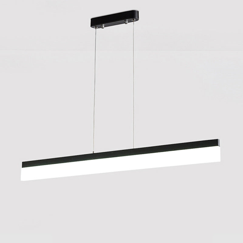 39'' Modern Linear LED Pendant Light - Aluminum & Acrylic Slim Ceiling Fixture for Kitchen Island