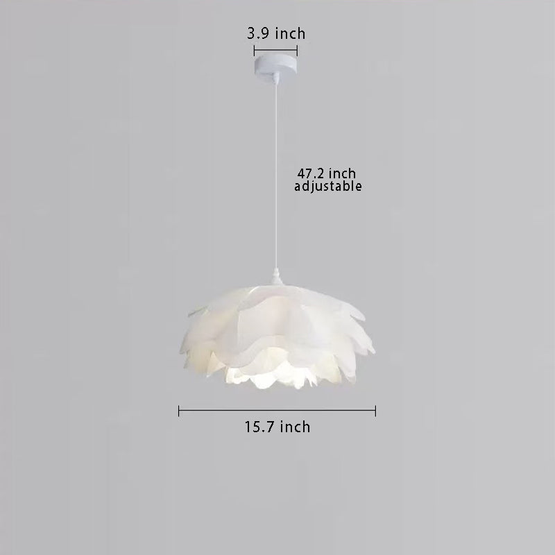 3-Step Dimming Modern Style Acrylic Flower Pendant Lamp , Adjustable Hanging Cord for Bedroom