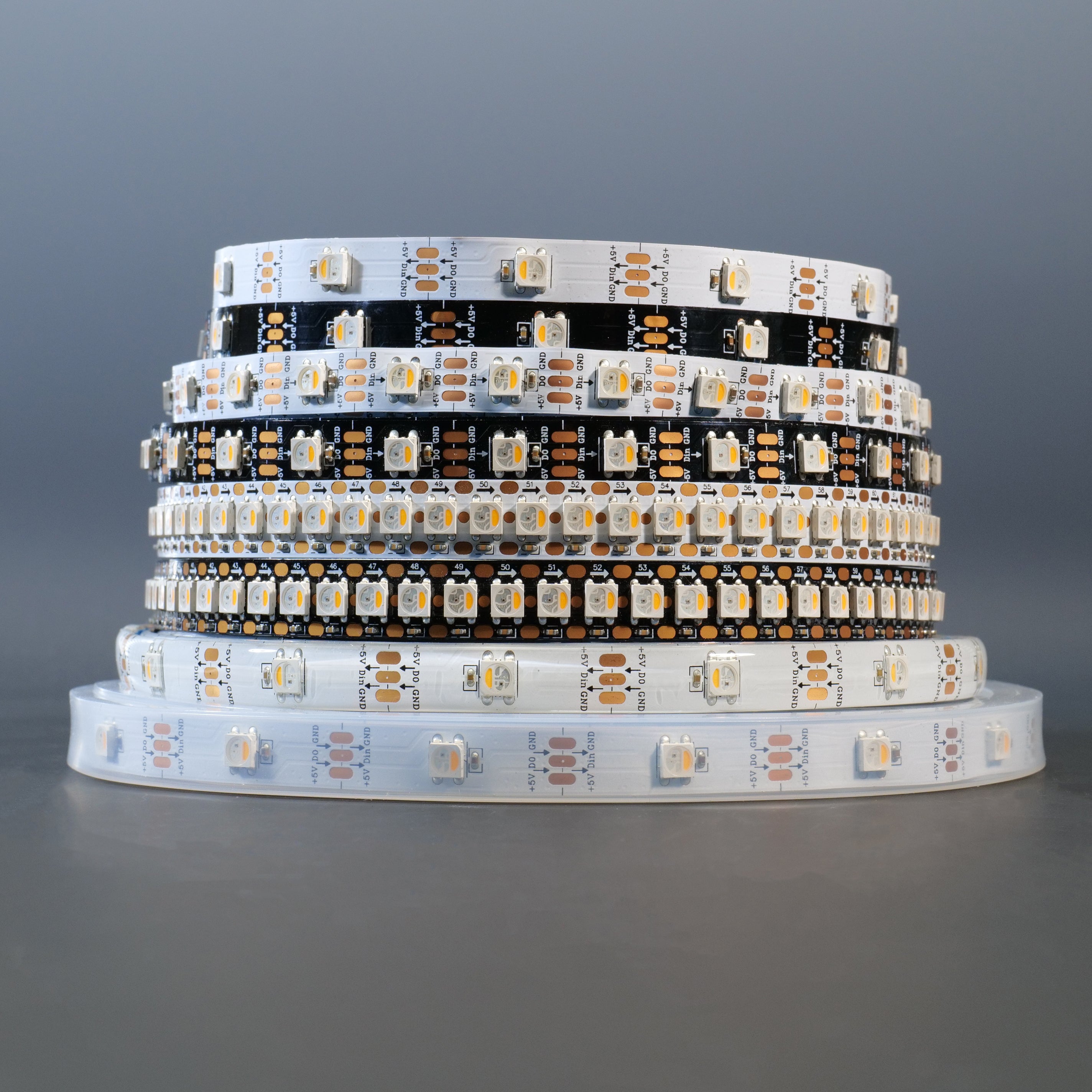 SK6812 4IN1 RGB+Pure White LED Strip Lights - DC5V Individual Addressable Dream Color, 5050 SMD Ultra Bright, for Home Decor, Party, Christmas