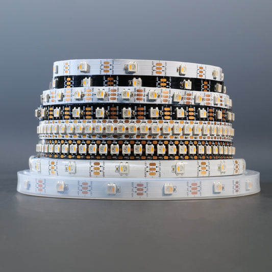 SK6812 4IN1 RGB+Pure White LED Strip Lights - DC5V Individual Addressable Dream Color, 5050 SMD Ultra Bright, for Home Decor, Party, Christmas