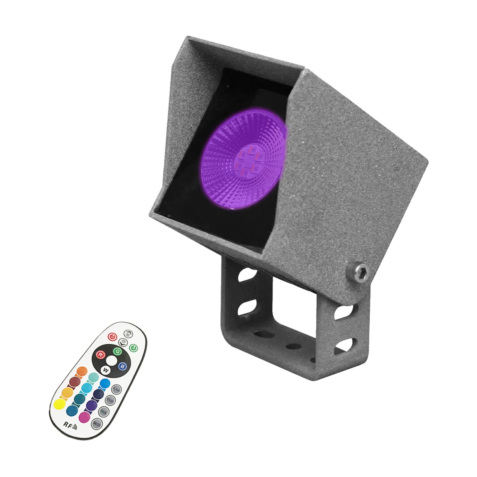 RGBW Outdoor Landscape Spotlights, 16 Colors 4 Modes Color Changing LED Garden Lights with Remote, IP65 Waterproof Yard Spot Lamps with Wire Connectors for Patio, Halloween & Christmas Decor