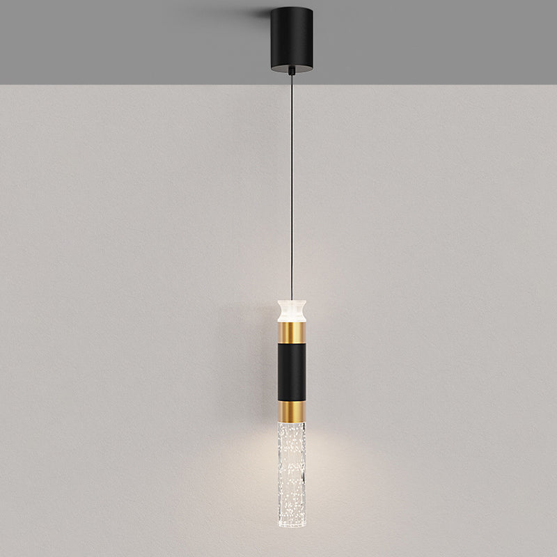 Cylinder Creative Pendant Light , 3-Step Dimming Modern LED for Bedroom