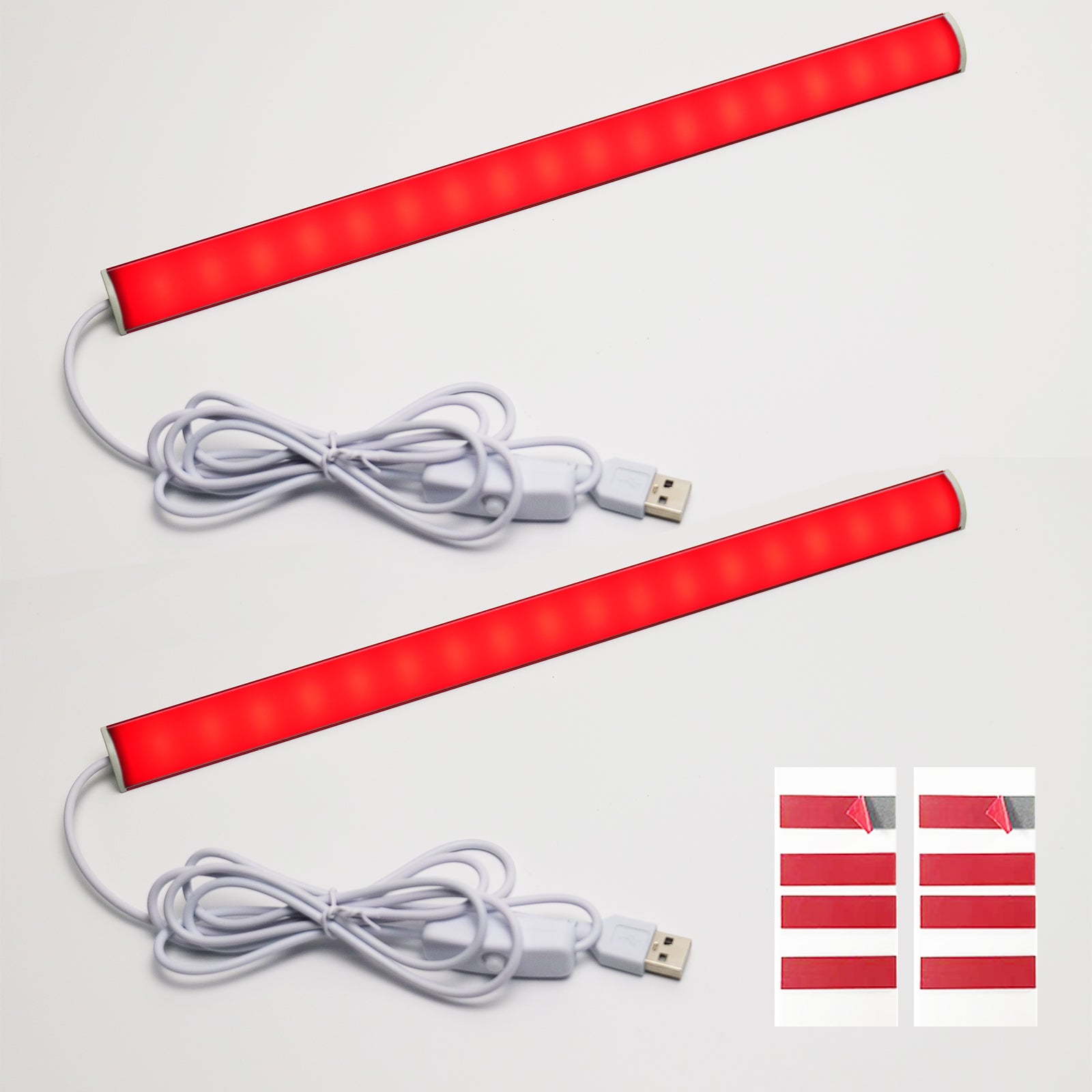 660nm Red Light Tube, 12V Low Voltage Safe High Power LED, USB/Adapter Dual Power Supply, Waterproof for Home Skin Care, Plant Growth Light, Ambient Lighting, DIY Decoration, Suitable for Home Users, Gardeners, Beauty Enthusiasts
