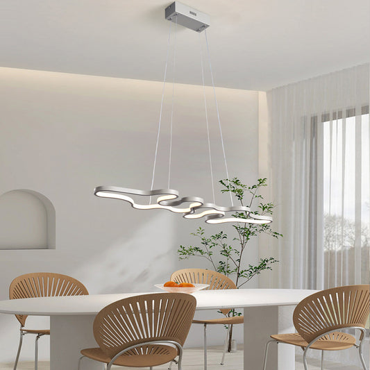 Linear LED Pendant Light , Modern Design for Island & Dining Room