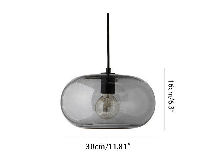 Nordic Glass LED Pendant Light - Artistic Electroplated Modern Ceiling Fixture