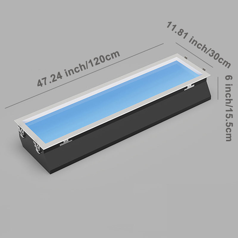 Blue Sky Ceiling Light47.2*11.8", Natural Sky Panel LED Ceiling Lamp for Kids Room, Bathroom, Kitchen, Indoor Home Decor Lighting Fixture