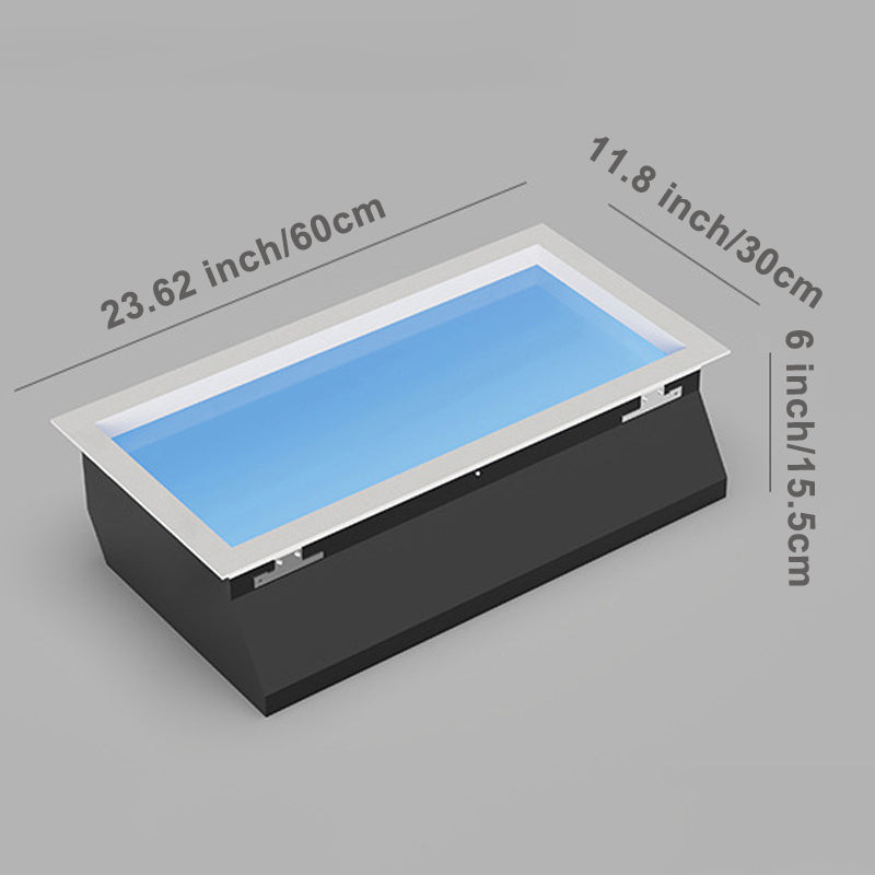 Blue Sky Ceiling Light23.6*11.8", Natural Sky Panel LED Ceiling Lamp for Kids Room, Bathroom, Kitchen, Indoor Home Decor Lighting Fixture