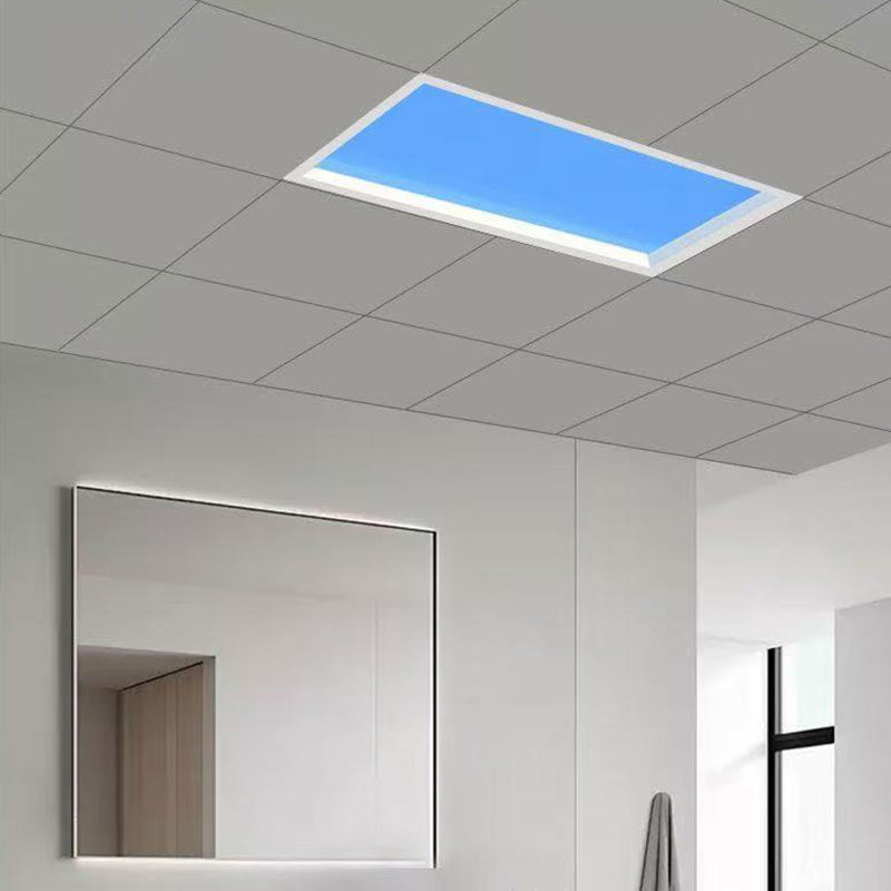 Blue Sky Ceiling Light23.6*11.8", Natural Sky Panel LED Ceiling Lamp for Kids Room, Bathroom, Kitchen, Indoor Home Decor Lighting Fixture