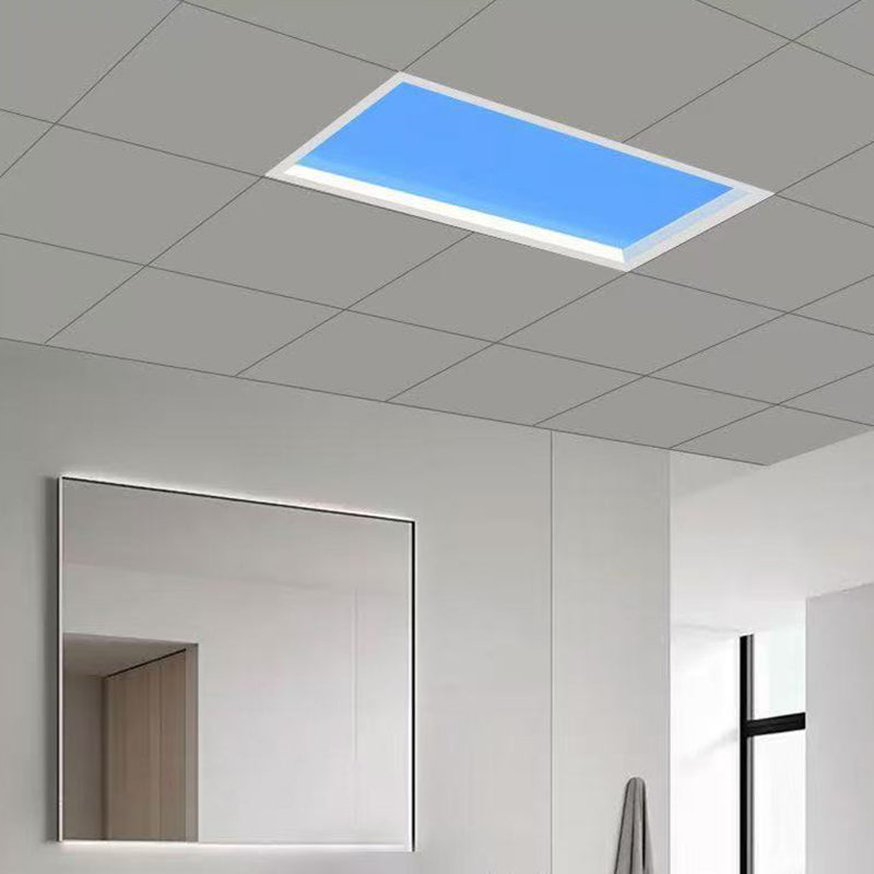 Blue Sky Ceiling Light47.2*23.6", Natural Sky Panel LED Ceiling Lamp for Kids Room, Bathroom, Kitchen, Indoor Home Decor Lighting Fixture