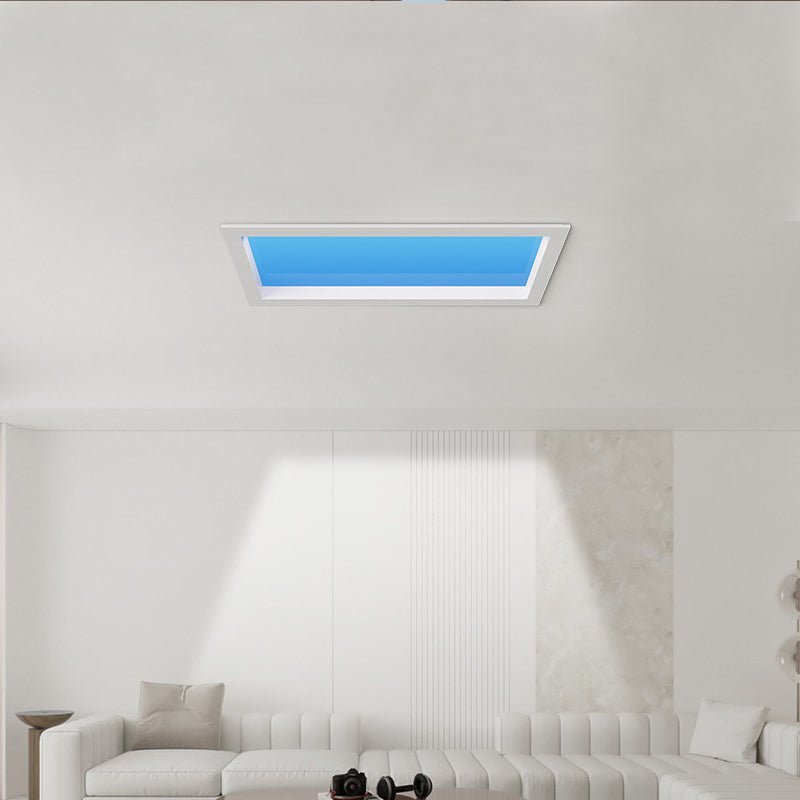 Blue Sky Ceiling Light47.2*23.6", Natural Sky Panel LED Ceiling Lamp for Kids Room, Bathroom, Kitchen, Indoor Home Decor Lighting Fixture