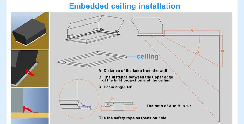 Blue Sky Ceiling Light47.2*23.6", Natural Sky Panel LED Ceiling Lamp for Kids Room, Bathroom, Kitchen, Indoor Home Decor Lighting Fixture