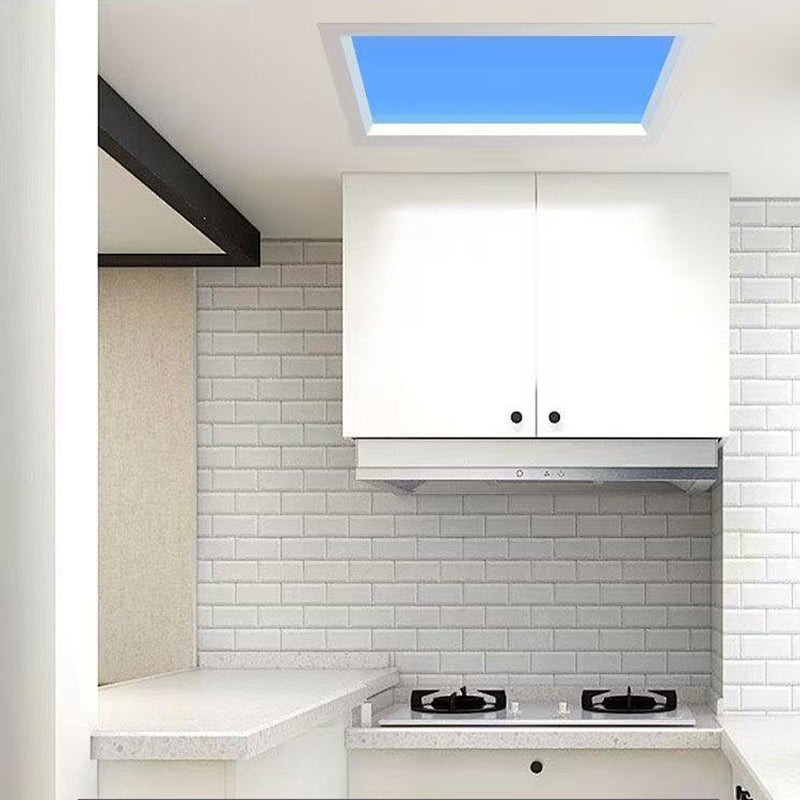 Blue Sky Ceiling Light23.6*23.6", Natural Sky Panel LED Ceiling Lamp for Kids Room, Bathroom, Kitchen, Indoor Home Decor Lighting Fixture