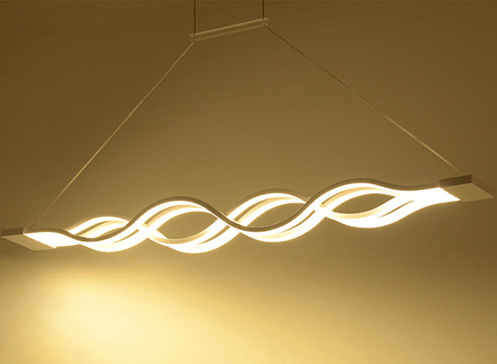 Multiwave LED Nordic Dining Chandelier for Kitchen & Ceiling Lighting