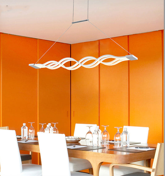 Multiwave LED Nordic Dining Chandelier for Kitchen & Ceiling Lighting