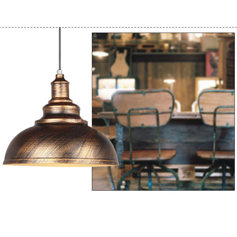 Semi Globe Vintage Metal LED Pendant Light for Home & Office