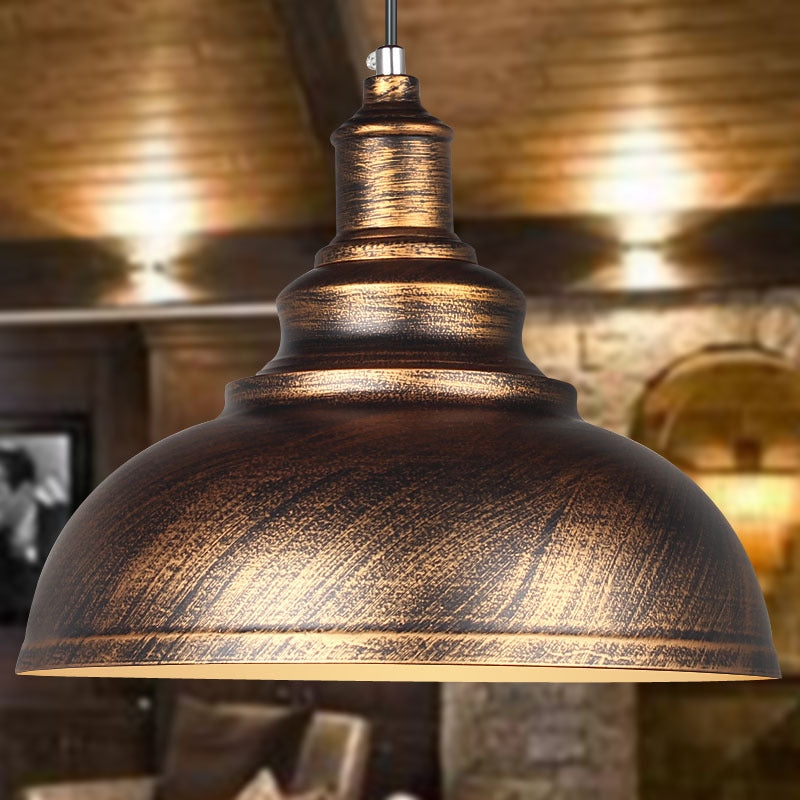 Semi Globe Vintage Metal LED Pendant Light for Home & Office