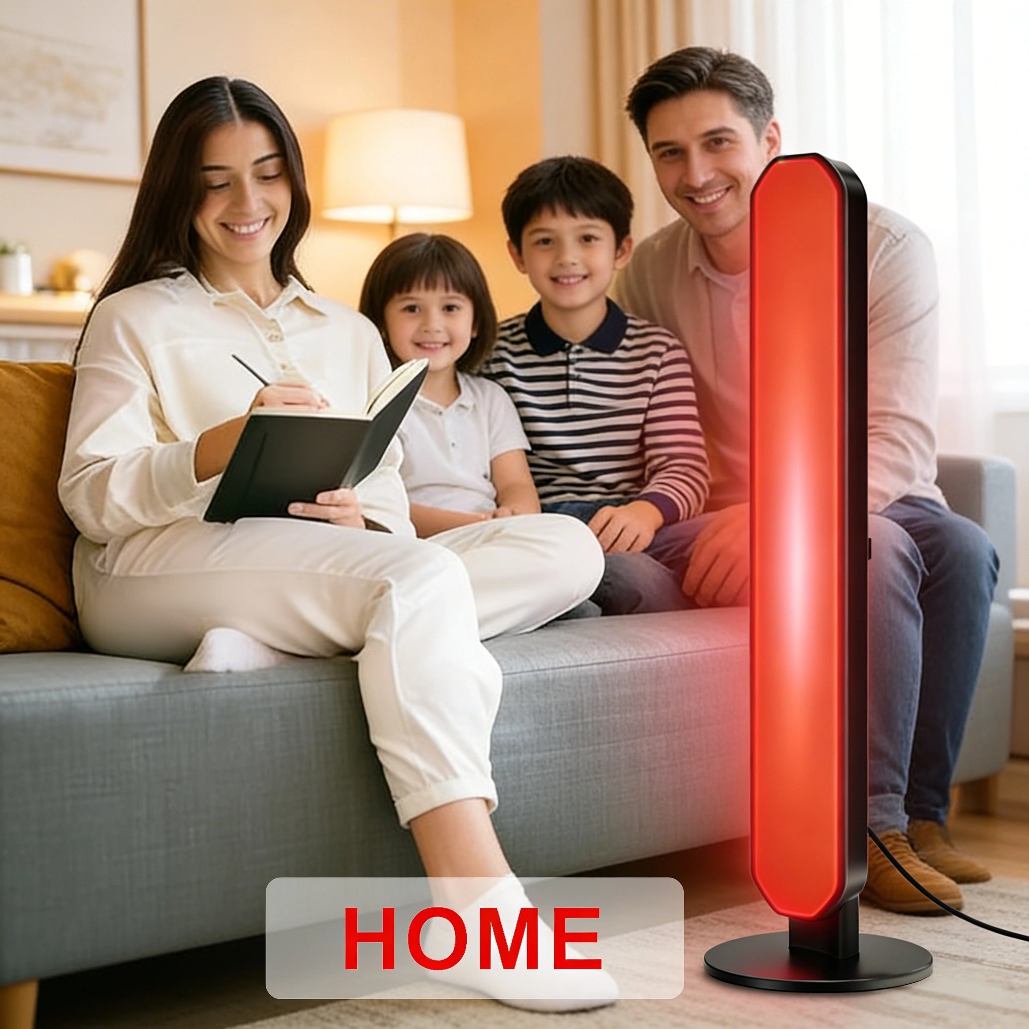 40 LED red light therapy strips, 660nm red and 850nm near-infrared, USB 5V portable panel, suitable for home offices, men, women, athletes, and the elderly.