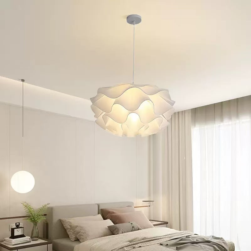 3-Step Dimming Modern Style Acrylic Flower Pendant Lamp , Adjustable Hanging Cord for Bedroom