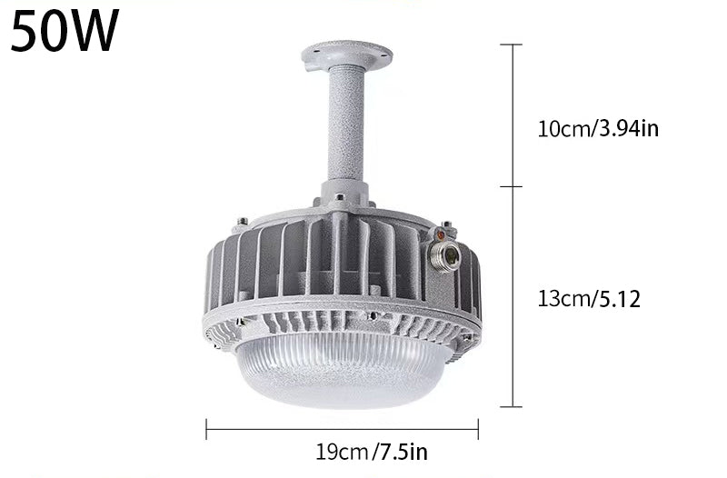 Industrial LED Explosion Proof Pendant Light – 50W/100W for Hazardous Areas with High Safety
