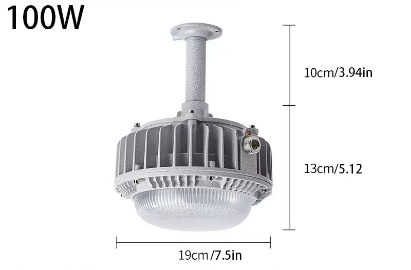 Industrial LED Explosion Proof Pendant Light – 50W/100W for Hazardous Areas with High Safety