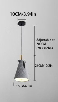 Nordic Tapered Resin Pendant Light: Sleek Minimalist Design for Modern Interiors