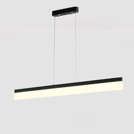 39'' Modern Linear LED Pendant Light - Aluminum & Acrylic Slim Ceiling Fixture for Kitchen Island