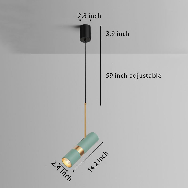 3-Step Dimming Modern Pendant Light | Creative Cylindrical LED for Bedroom