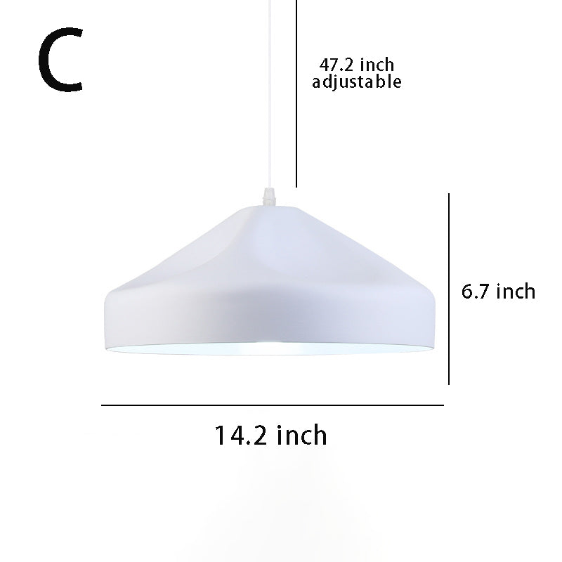 Pleat Box 1-Light LED Pendant Light , Black/White Aluminum Hanging Fixture