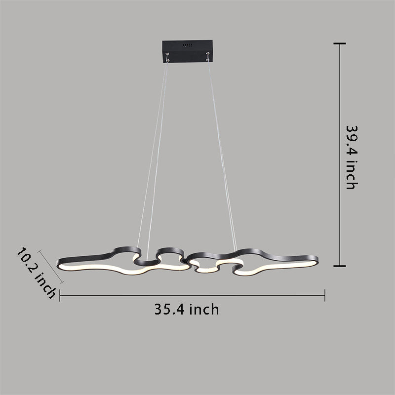 Linear LED Pendant Light , Modern Design for Island & Dining Room