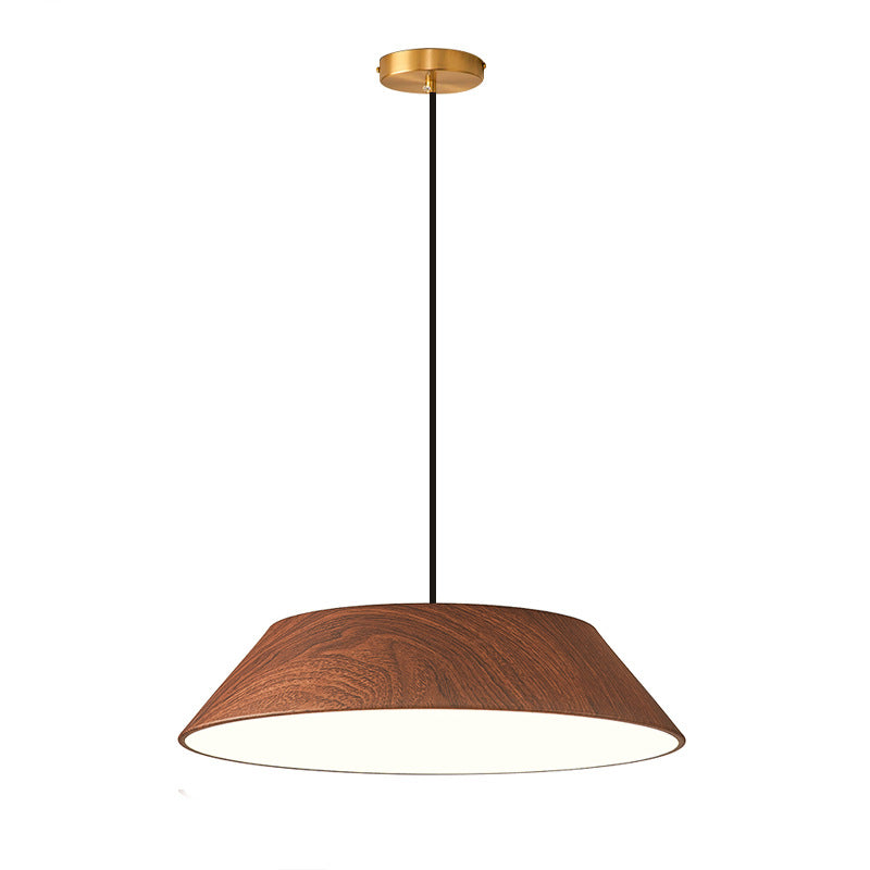 Japanese Style 15.74 Inch Round Wood LED Pendant Light