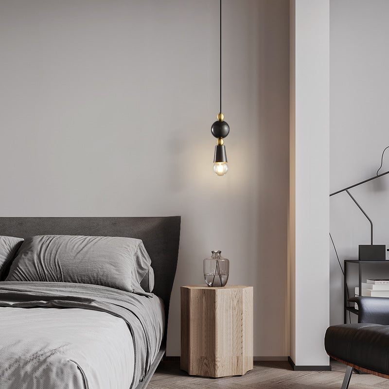 Spindle Pendant Lamp with Modern Elegance , Perfect for Bedroom Lighting