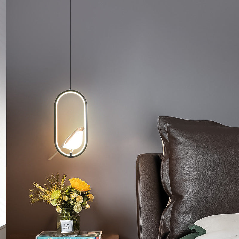 Modern Magpie Circle/Oval Ring Pendant Light