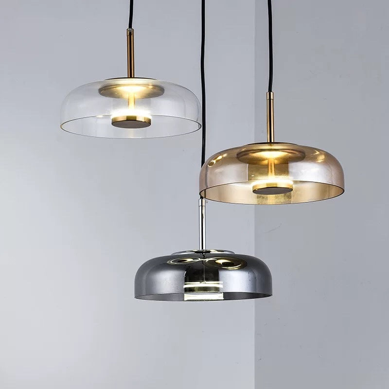 Classic Nordic 1-Light Glass Pendant Lamp – LED Hanging Lighting
