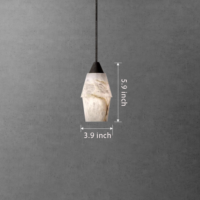 Alabaster 1-Light Pendant Light , Ideal for Kitchen Island