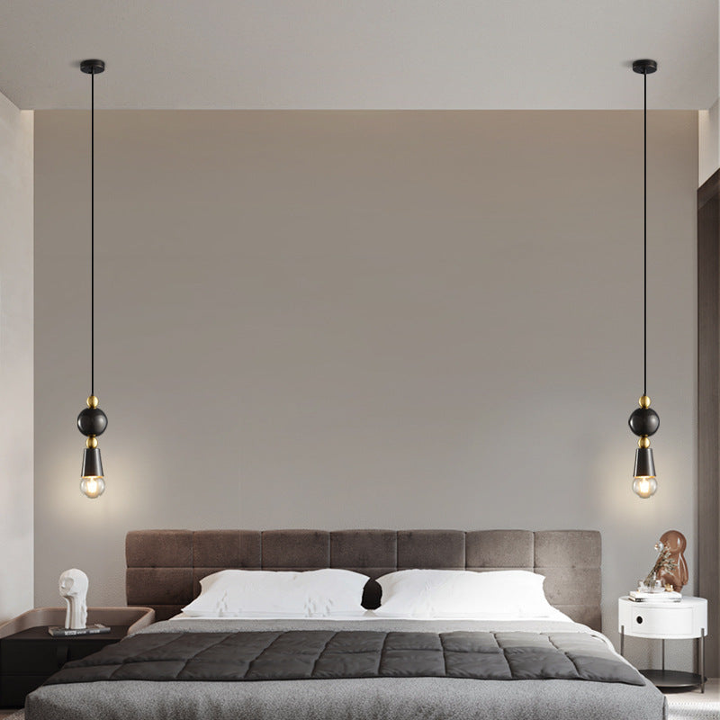 Spindle Pendant Lamp with Modern Elegance , Perfect for Bedroom Lighting
