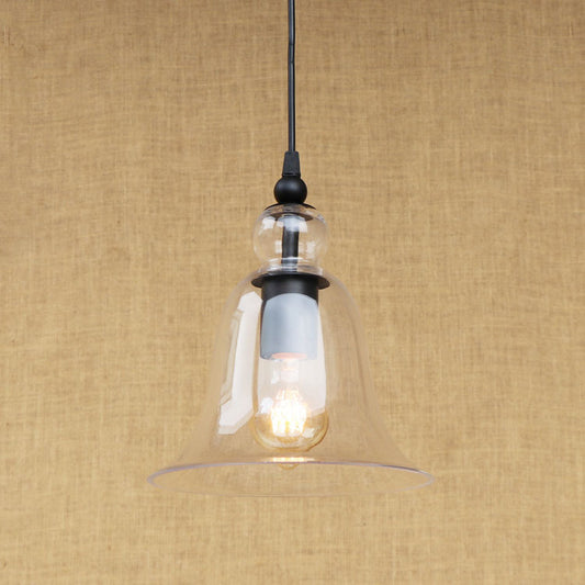 Iron and Glass Vintage Pendant Light – Chimes-Inspired Style
