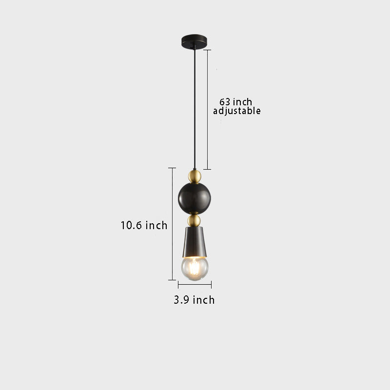 Spindle Pendant Lamp with Modern Elegance , Perfect for Bedroom Lighting