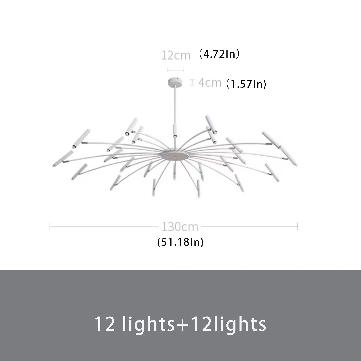 Sleek Adjustable Metal LED Chandelier with Tri-Mode Dimming