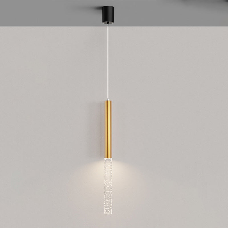Elongated Cylinder Bubbles Shade Pendant Light , 3-Step Dimming, Ins Modern for Living Room