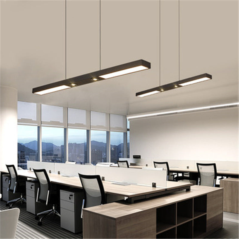 Linear LED Flush Mount Ceiling Light - Modern Black Slim Profile Spotlight Fixture