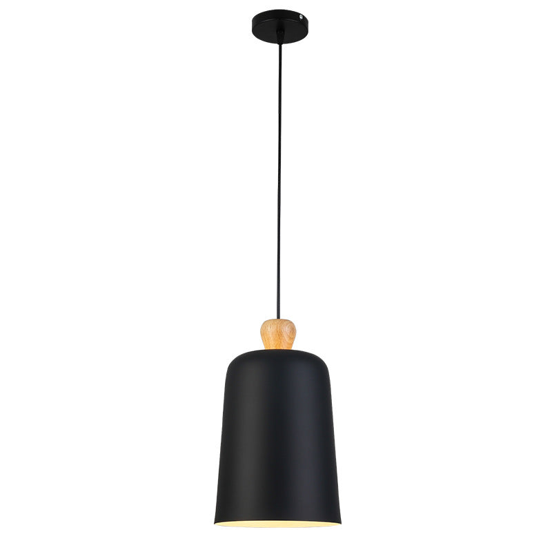 Pleat Box 1-Light LED Pendant Light , Black/White Aluminum Hanging Fixture