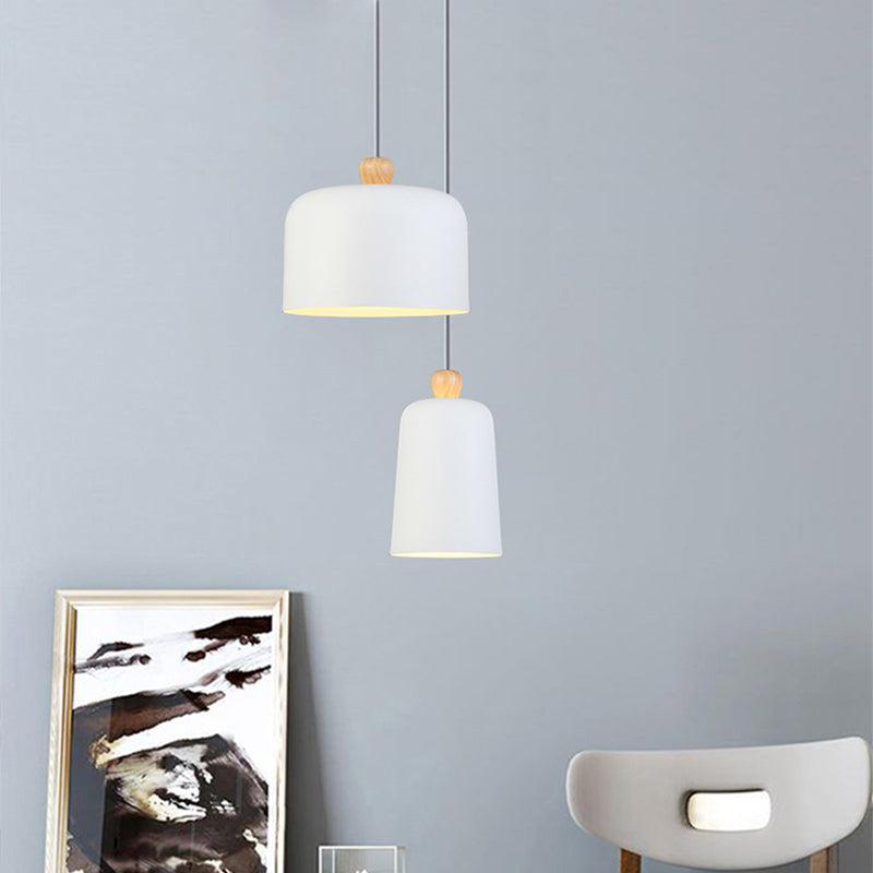 Pleat Box 1-Light LED Pendant Light , Black/White Aluminum Hanging Fixture