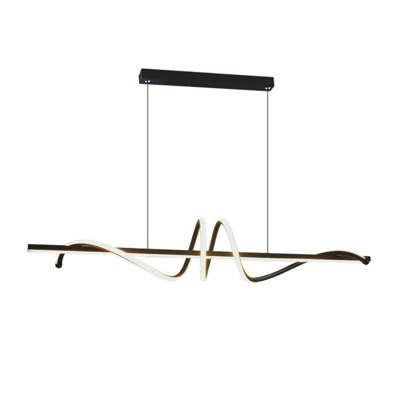 Modern Kitchen Island Chandelier - Nordic Style LED Lighting with Seamless Dimming Control