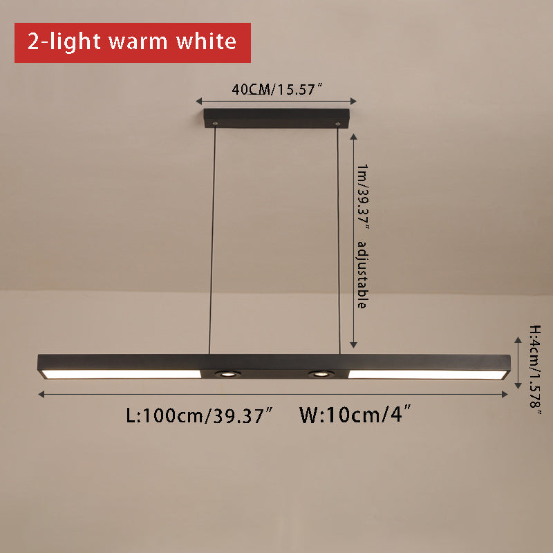 Linear LED Flush Mount Ceiling Light - Modern Black Slim Profile Spotlight Fixture