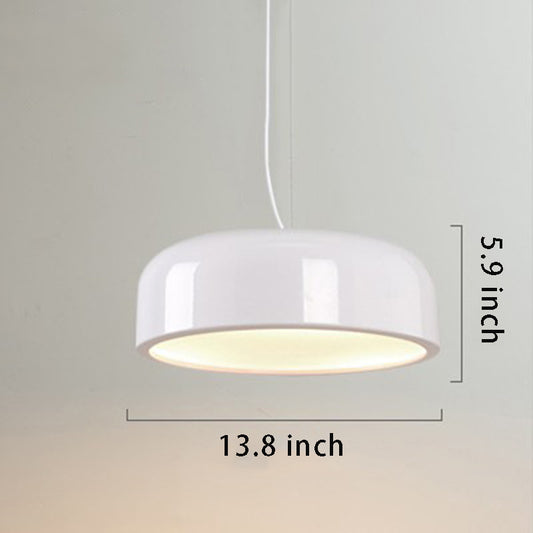 Smithfield Modern Aluminum Pendant Light , Black/White Hanging Fixture