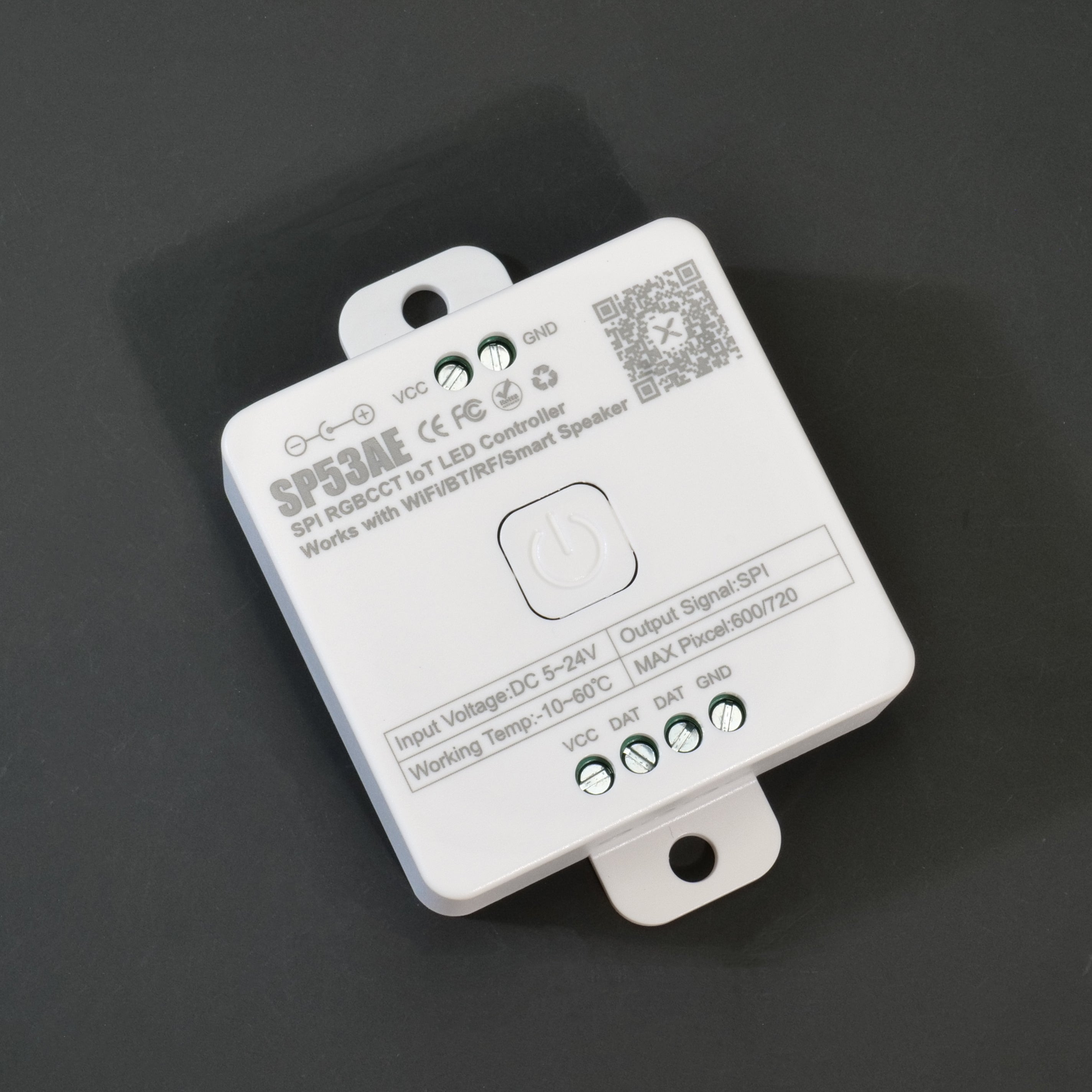 SP536E-SP53CE SPI LED Controller - Wifi (Alexa/Google Home) & BT, 5V-24V for FCOB/WS2812B/WS2811/SK6812/WS2814/RGB/RGBW Strips