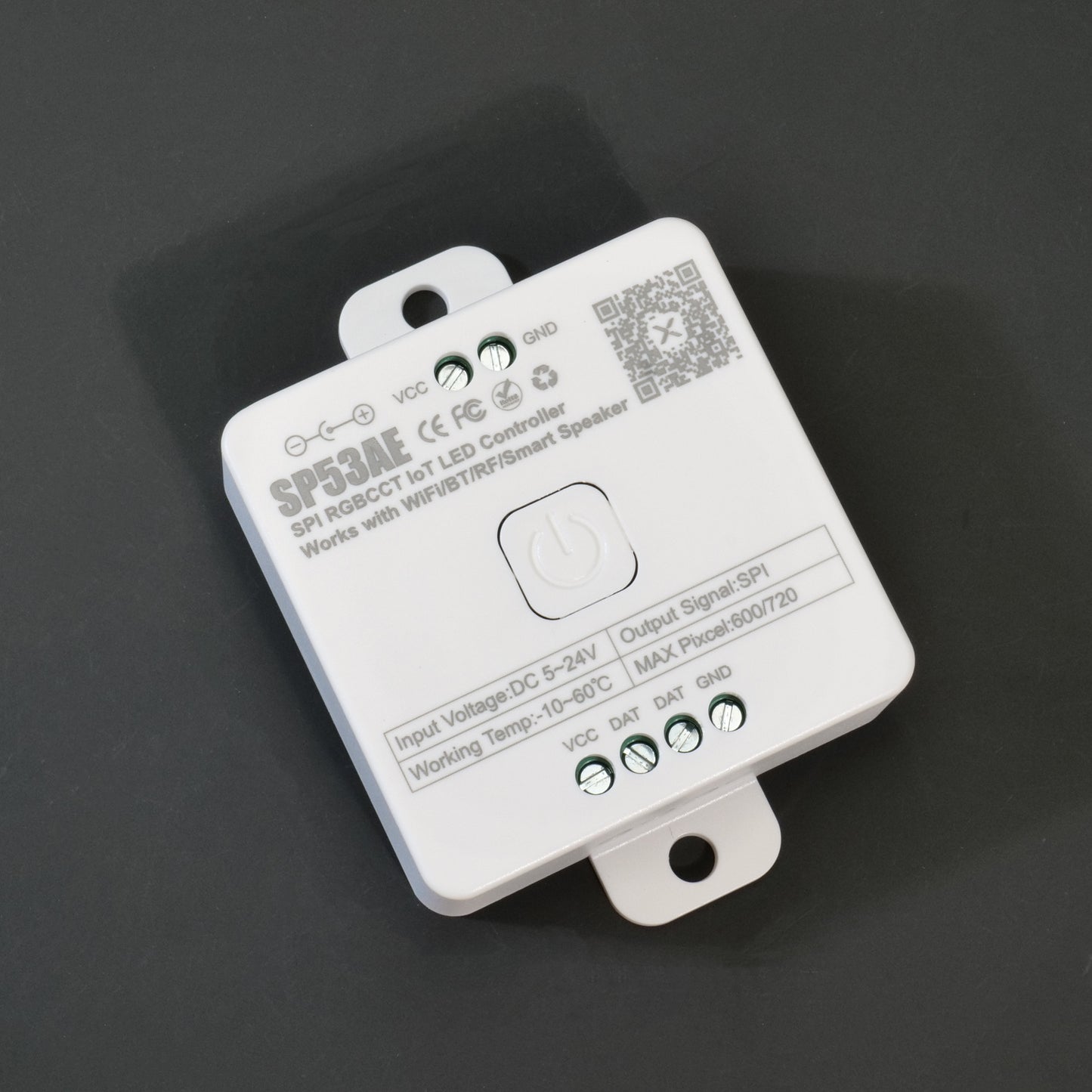 SP536E-SP53CE SPI LED Controller - Wifi (Alexa/Google Home) & BT, 5V-24V for FCOB/WS2812B/WS2811/SK6812/WS2814/RGB/RGBW Strips