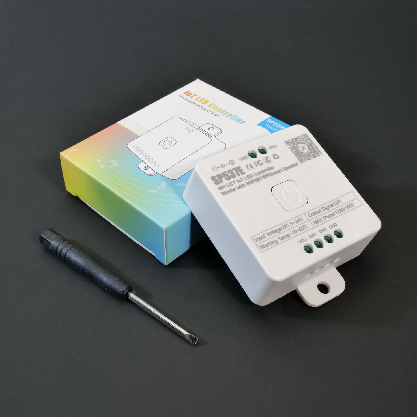 SP536E-SP53CE SPI LED Controller - Wifi (Alexa/Google Home) & BT, 5V-24V for FCOB/WS2812B/WS2811/SK6812/WS2814/RGB/RGBW Strips